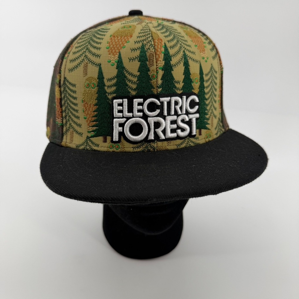 Grassroots California Electric Forest Hat Mens L/XL Brown Owl Sample Strapback
